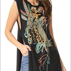 Free People Jungle Bay Embroidered Tunic